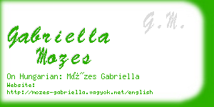 gabriella mozes business card