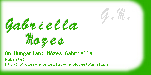 gabriella mozes business card